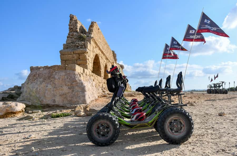 Caesarea: EZ Raider Guided Tour 2025 - The EZ Raider experience in motion, breeze included