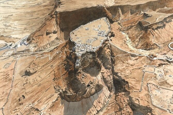 Dead Sea and Masada Outdoor Private Tour, from Tel Aviv - St. George Monastery viewpoint: the perfect desert pause