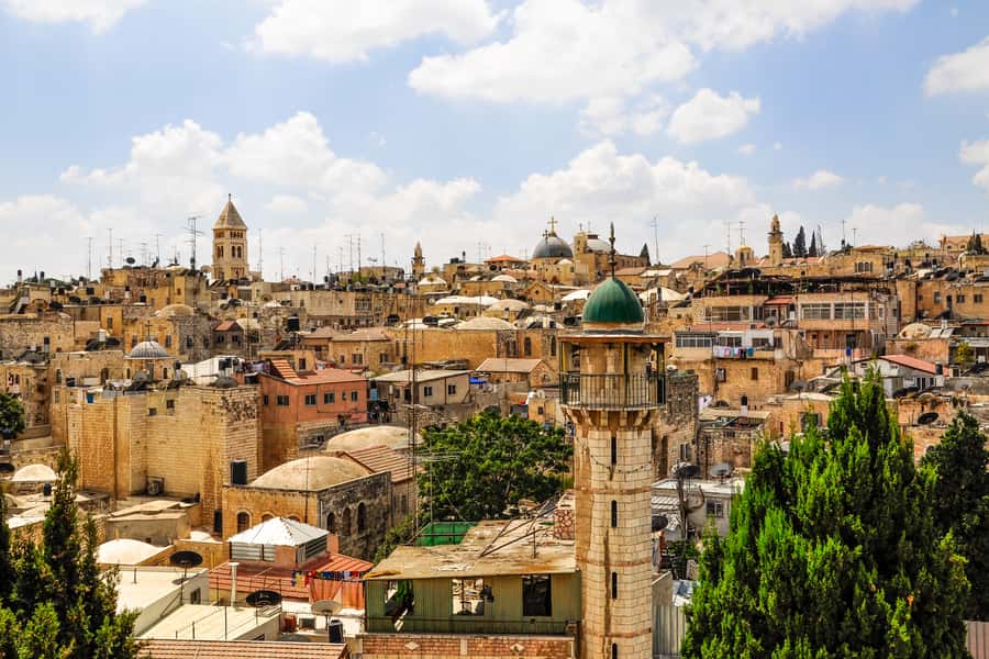 From Tel Aviv: Jerusalem Old & New City Bus Tour - Mount of Olives views: your quick orientation to Old and New Jerusalem