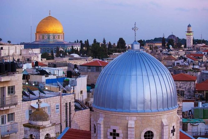 Highlights of the Jerusalem and Bethlehem Biblical Trip from Tel Aviv - Mount Scopus viewpoints, Dome of the Rock photos, and the first Jerusalem skyline
