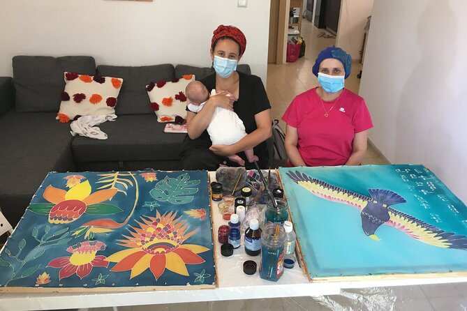Private Silk Painting Workshop in Jerusalem - Create a scarf - - Scheduling, running only when there are at least 2 people