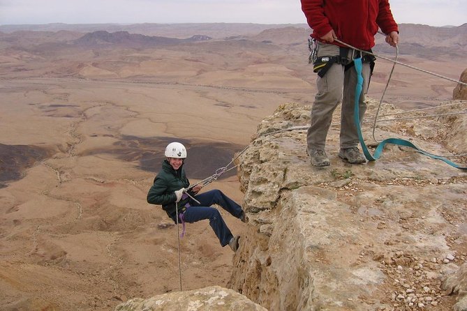 The Ramon Crater and rappelling package tour - an exciting combo tour. - Choosing your order: jeep first or abseiling first