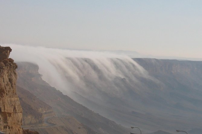 The Ramon Crater and rappelling package tour - an exciting combo tour. - The jeep drive to Wadi Ramon: a geology lesson in the sandy floor